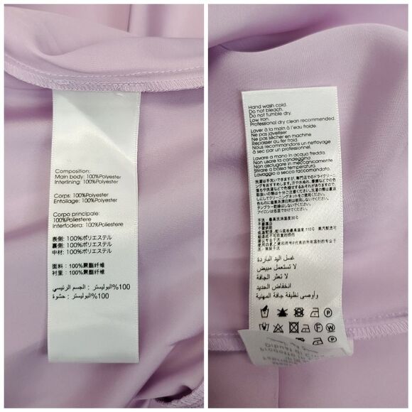 3.1 Phillip Lim Lavender Multi Strap A-Line Taffeta Dress - Picture 10 of 11